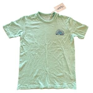 Garb Kids Key West Graphic T Shirt Youth Medium 7-8 Mint Green NWT‎